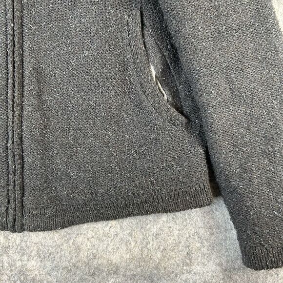 Carbon 2 Cobalt Sweater Mens Small Knit Full Zip Cotton Charcoal Gray Pockets - Picture 5 of 9